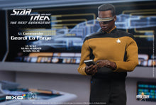Load image into Gallery viewer, TNG Lt Cmdr Geordi La Forge (Standard Version) NON REFUNDABLE PRE-ORDER DEPOSIT (Final Amount due $230+shipping) Pre-Order Ended