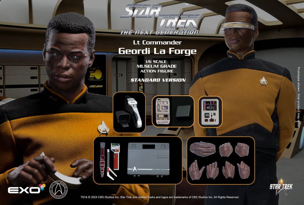 TNG Lt Cmdr Geordi La Forge (Standard Version) NON REFUNDABLE PRE-ORDER DEPOSIT (Final Amount due $230+shipping) Pre-Order Ended
