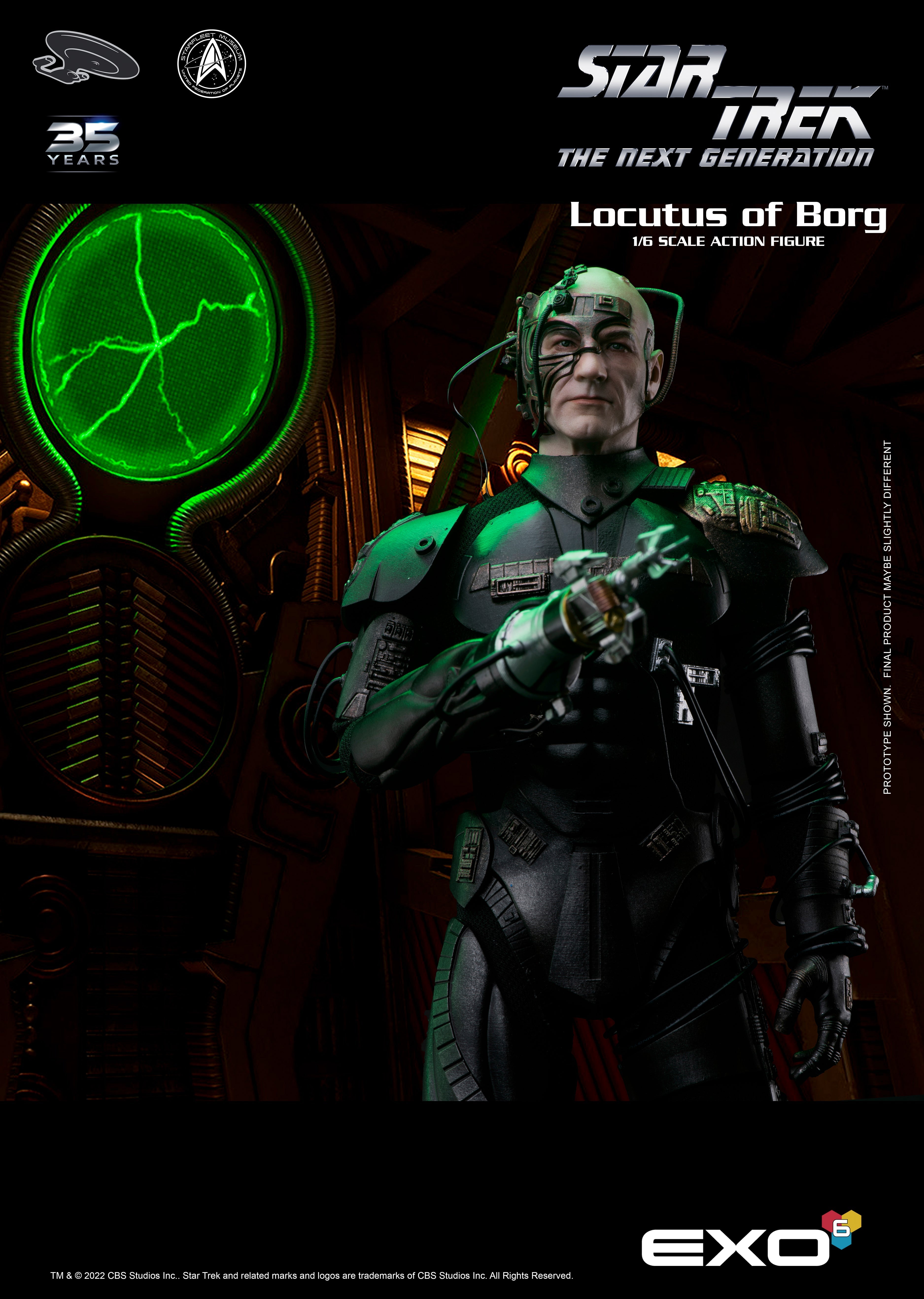 Locutus by EXO6 | Star Trek 1/6 Action Figure | Star Trek Next