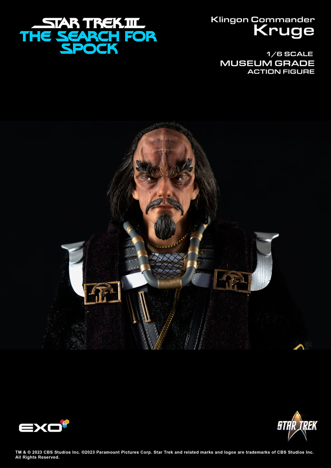 TSFS Klingon Commander Kruge NON REFUNDABLE PRE-ORDER DEPOSIT (Final Amount due $295+shipping)  Pre-Order Ended
