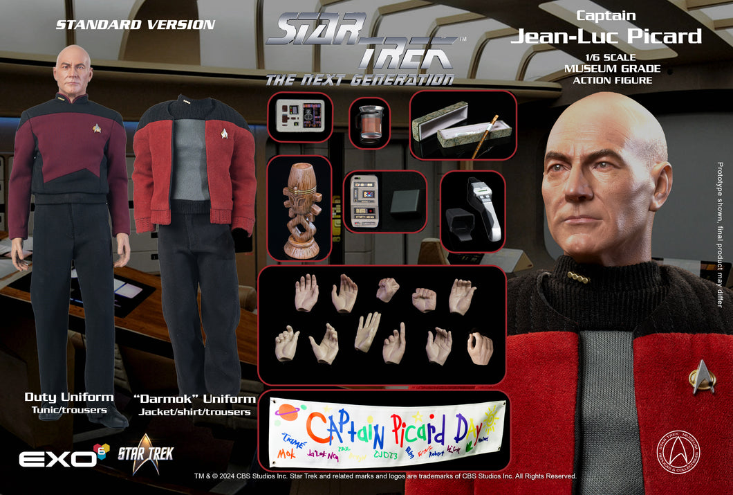 TNG Capt Jean-Luc Picard Standard Edition NON REFUNDABLE PRE-ORDER DEPOSIT (Final Amount due $245+shipping)