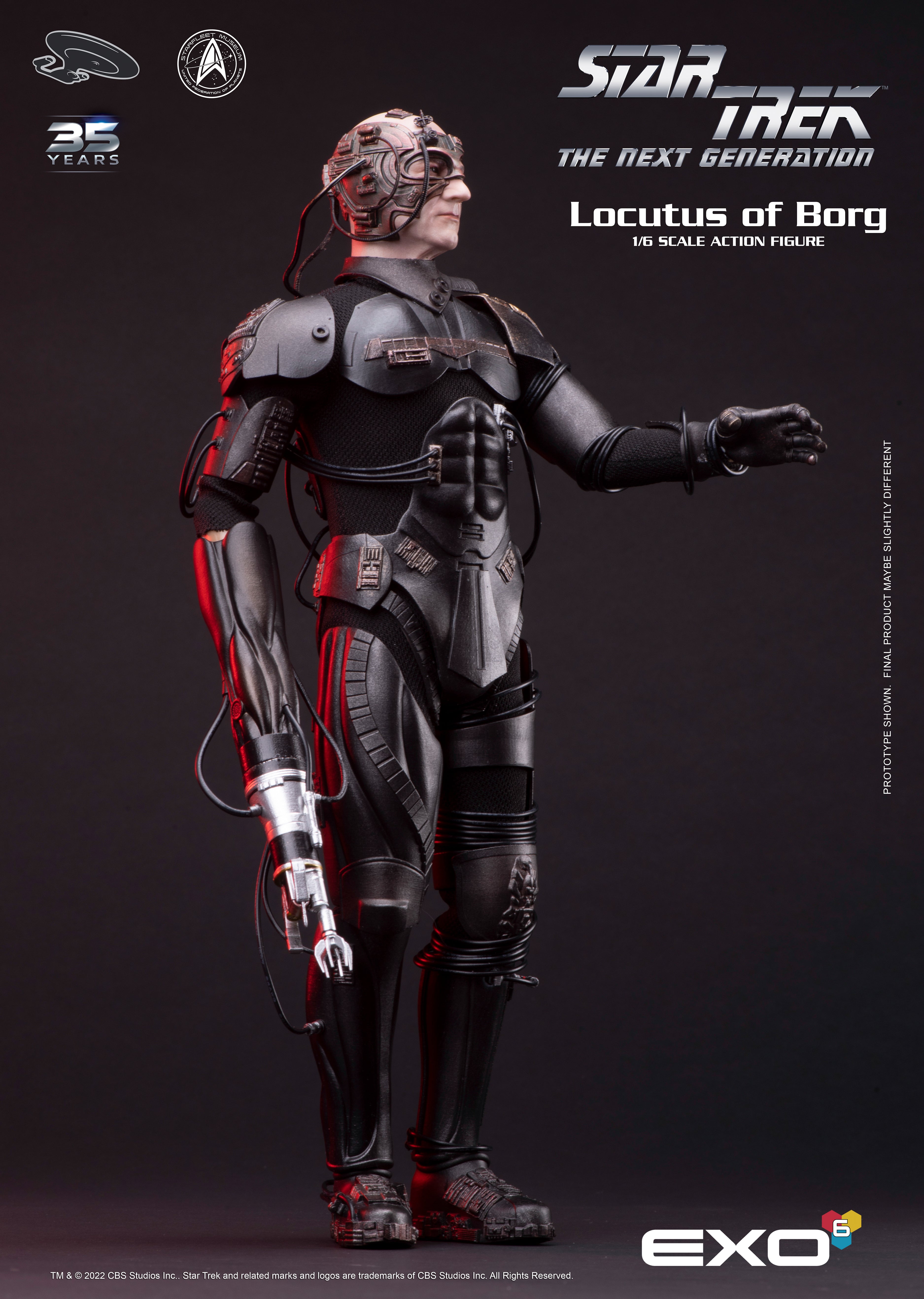 Locutus by EXO6 | Star Trek 1/6 Action Figure | Star Trek Next