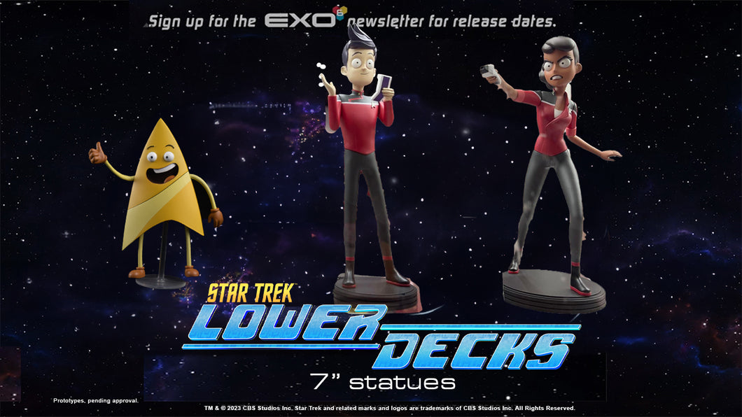 Lower Decks 7 inches statues Wave One  NON REFUNDABLE $25.00 PRE-ORDER DEPOSIT (Final Amount due $160+ $25 shipping)